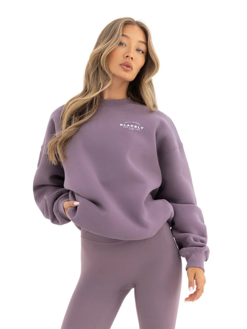 Active Studios Oversized Sweater - Grape